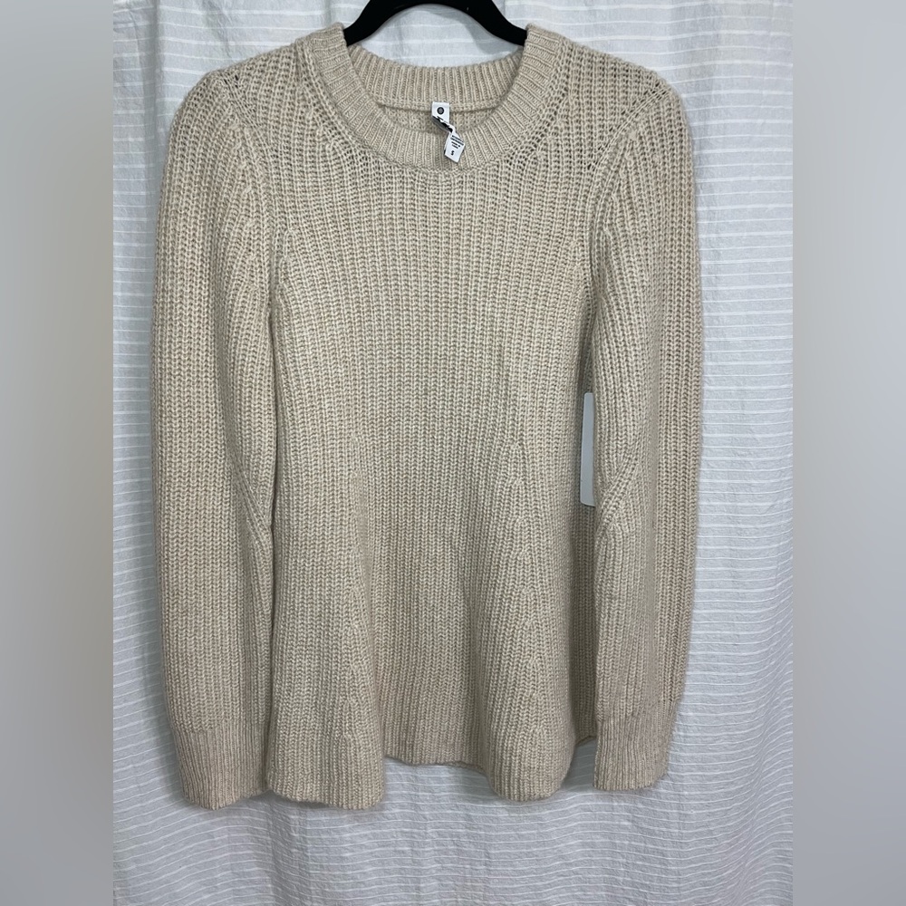 NWT | ATHLETA | Sierra Crew Sweater | Coconut | S